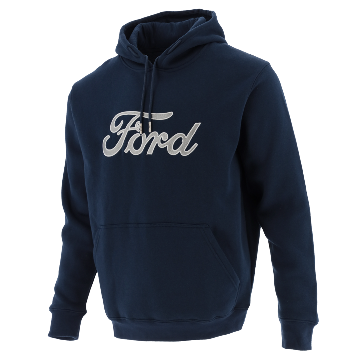 Ford Men's Script Embroidered Hooded Pullover Fleece