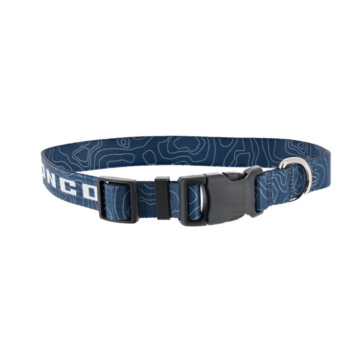 Ford Bronco Topographical Dog Collar