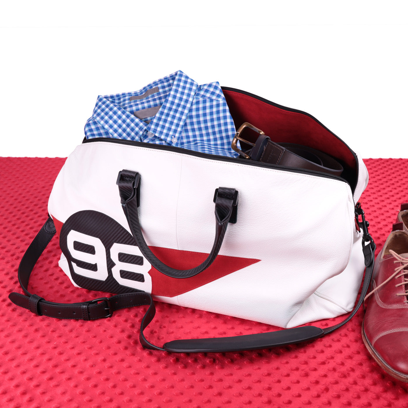 Ford GT Heritage Edition Italian Leather Duffle Bag -  Limited Edition