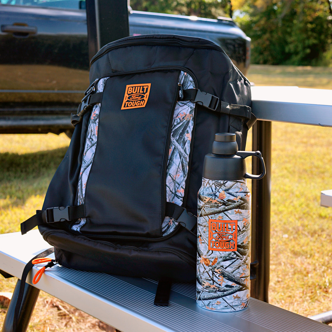 Ford Trucks Built Ford Tough Camo Drinkware