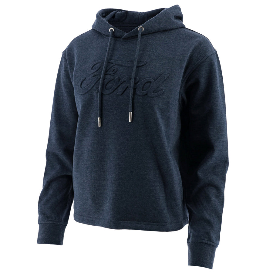 Ford Women's Embossed Hooded Pullover Fleece