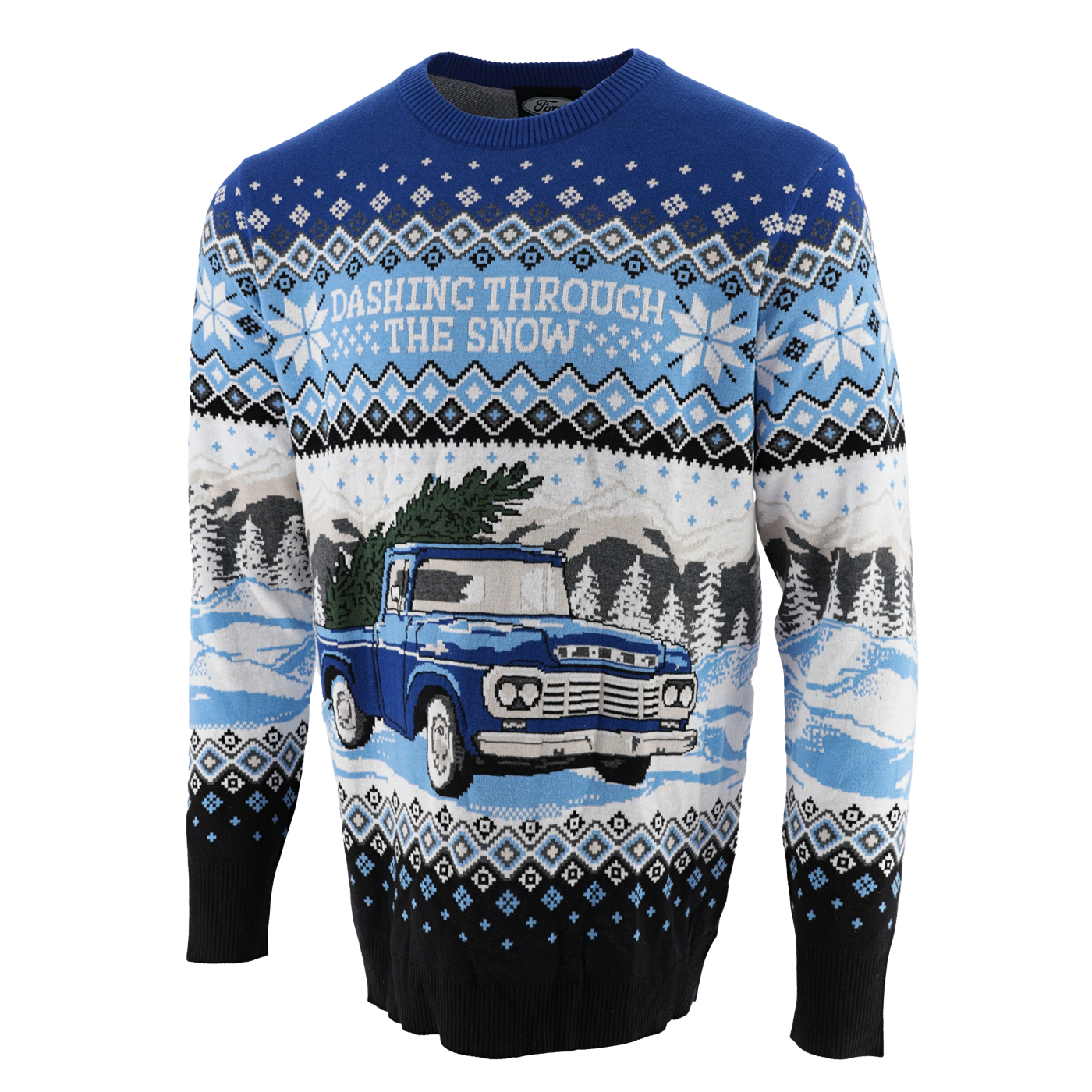 Ford Logo Holiday Dashing Thru The Snow Sweater