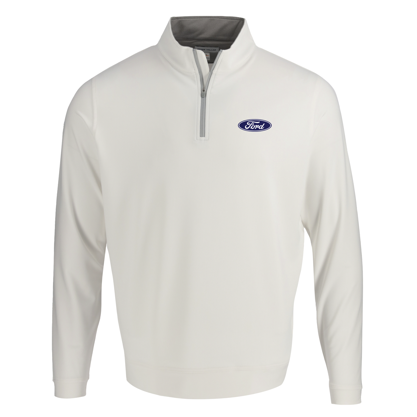 Ford Executive Peter Millar OVAL LOGO Men's Perth Stretch Loop Terry Quarter-Zip Pullover