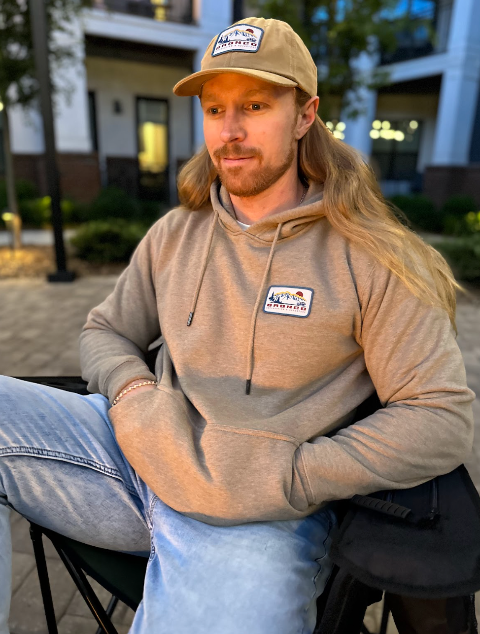 Ford Bronco Men's Patch Hooded Pullover